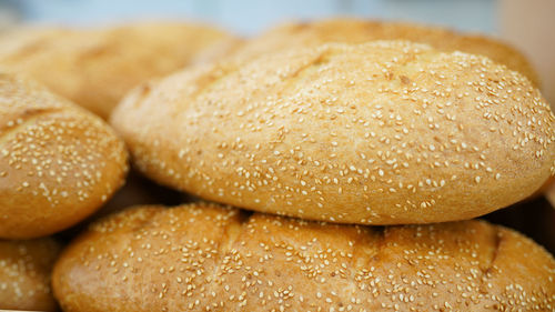 Close-up of bread on table