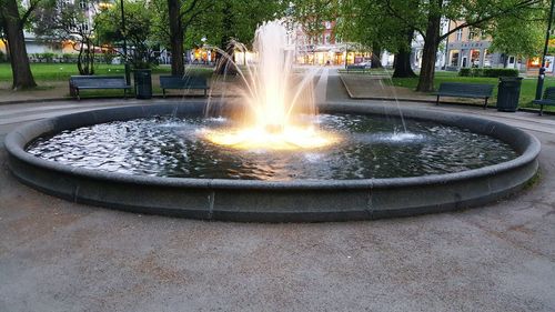 Fountain in park