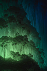 Low angle view of rock formation in cave