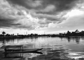 Scenic view of river against sky