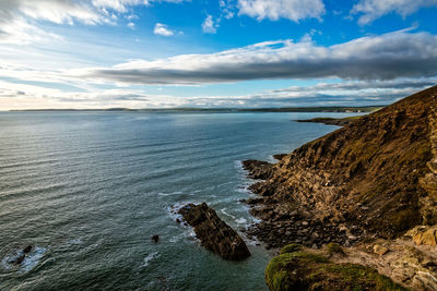 Scenic view of sea against sky