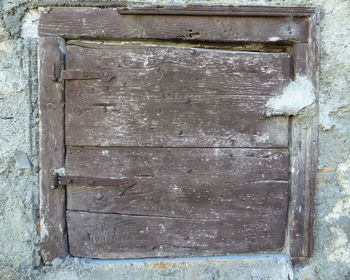 Close-up of old door