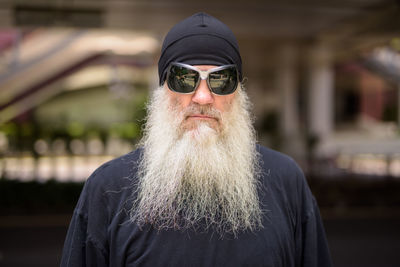 Portrait of man wearing sunglasses