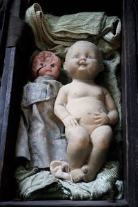 Full length of cute baby sculpture