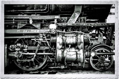 Bicycle parked in old building