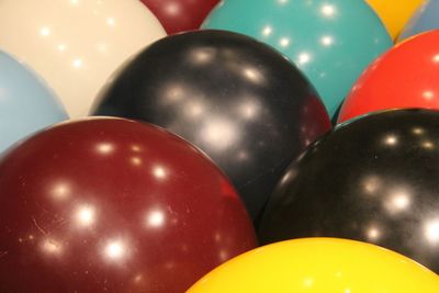 Close-up of balloons