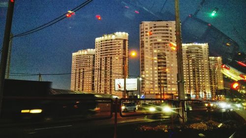 City street at night