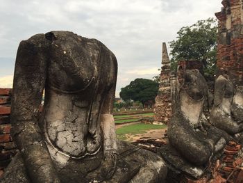 Old ruins against sky