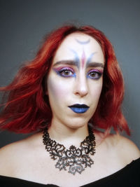 Portrait of beautiful young woman