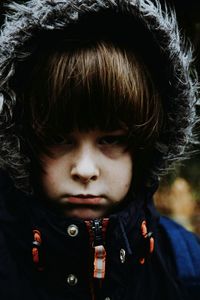 Close-up portrait of boy