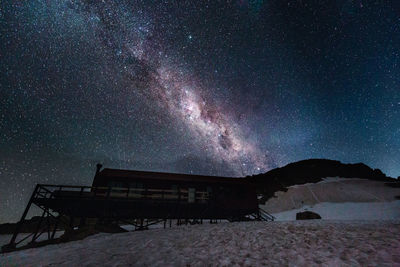 Low angle view of star field against sky at night