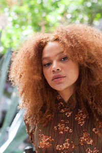 Portrait of beautiful young woman