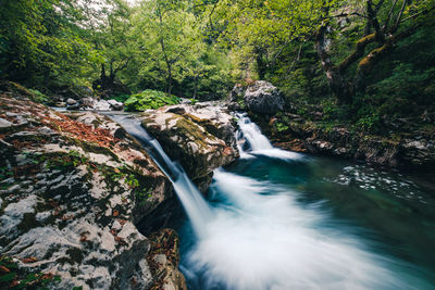 Flow of the water