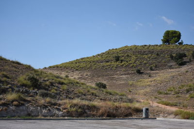 Scenic view of landscape against clear sky