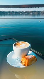 Close-up of coffee on table