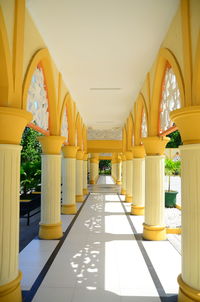 Empty corridor of building