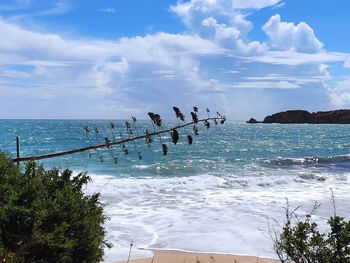 Scenic view of sea against sky