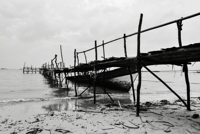 Pier on sea