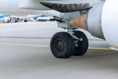 Airplane on street