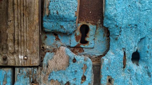 Full frame shot of rusty door