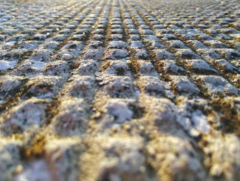 Full frame shot of cracked land