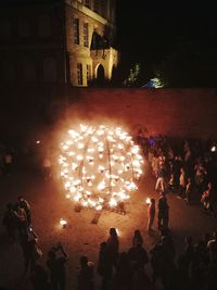 Group of people in the dark