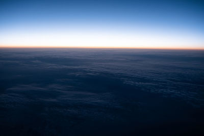 Scenic view of cloudscape during sunset