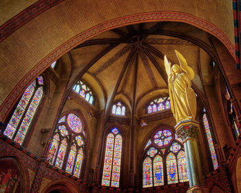 Low angle view of ceiling of building