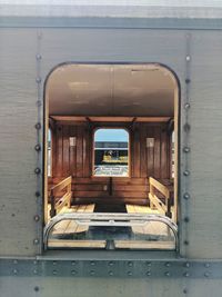 Interior of train