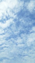 Low angle view of clouds in sky