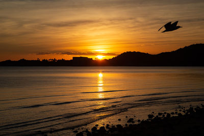 Scenic view of sunset sky