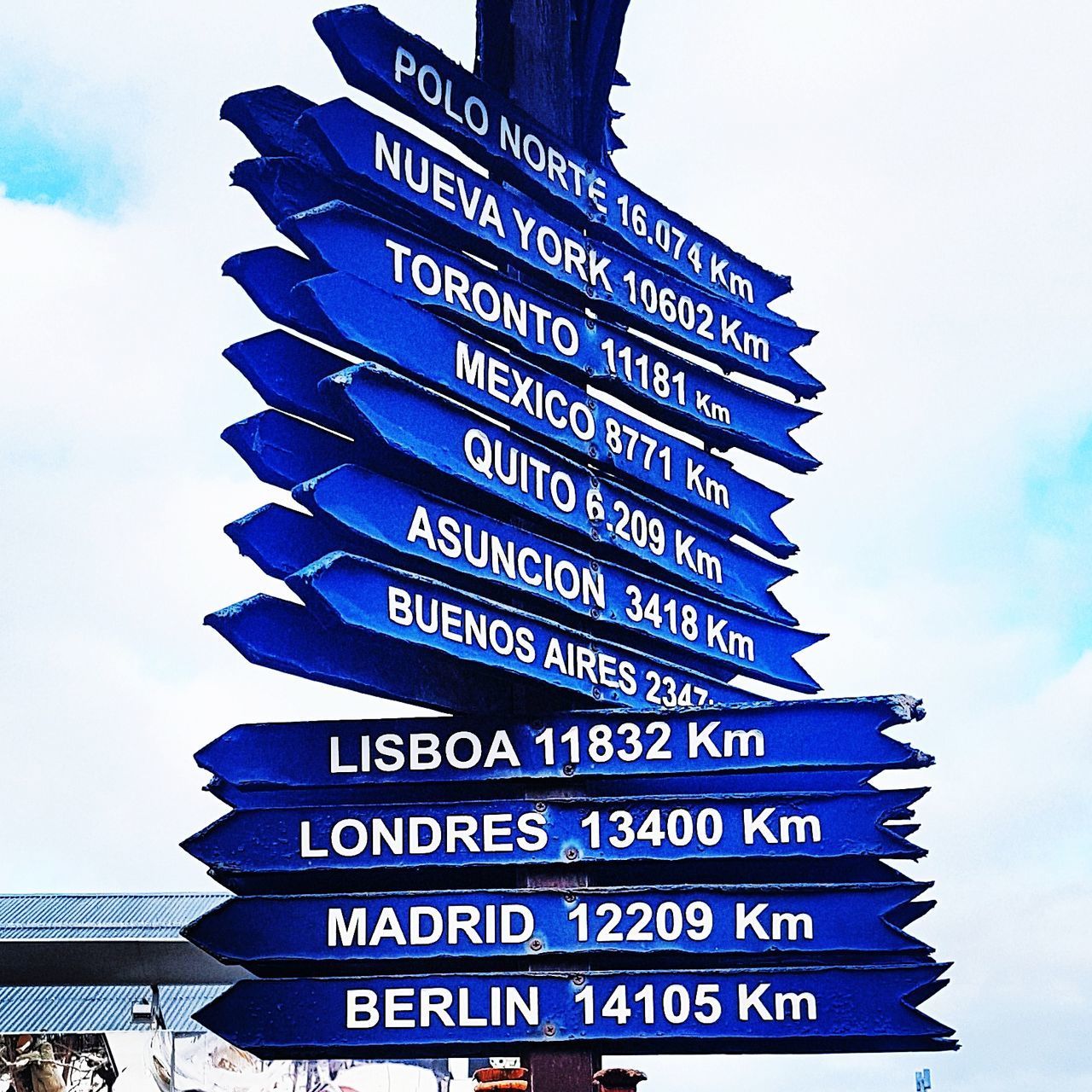 LOW ANGLE VIEW OF INFORMATION SIGN AGAINST SKY