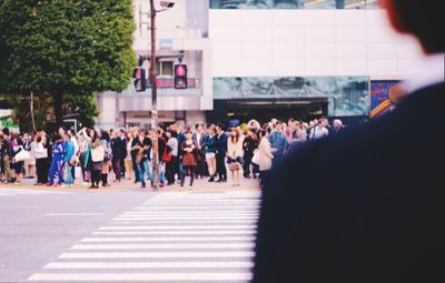 Woman in city