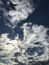 Low angle view of clouds in sky