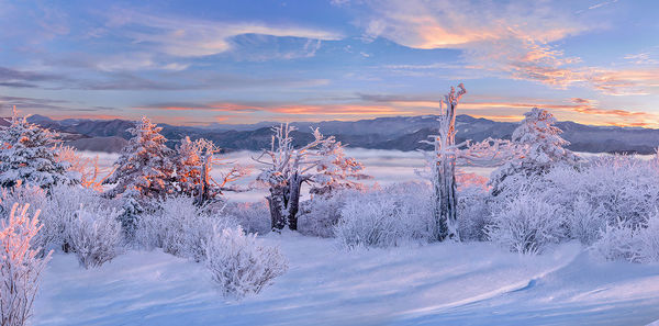 Scenic view of dramatic sky during sunset