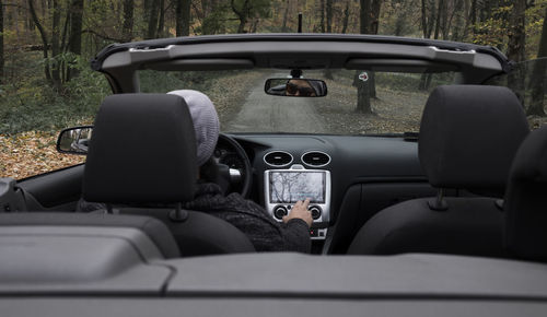 Interior of car