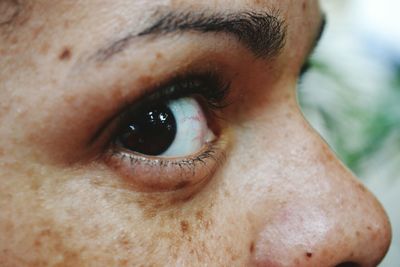 Close-up portrait of woman