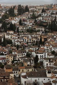 Aerial view of a town