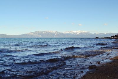 Scenic view of sea against sky