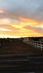 View of cloudy sky at sunset