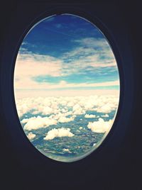 Cloudy sky over landscape