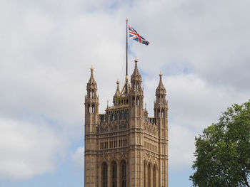 Low angle view of building against sky