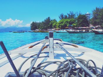 Boats in sea