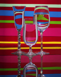 Close-up of wine glass on table