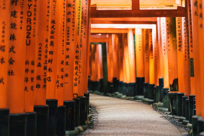 Text written at temple