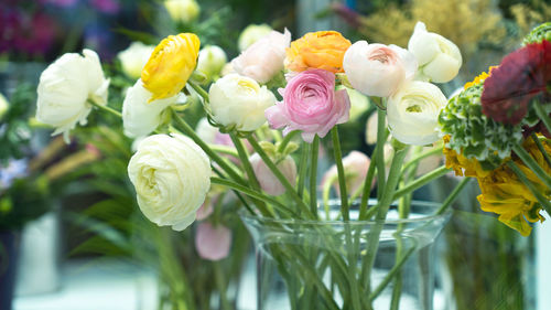 Close-up of rose bouquet