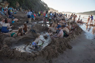 People on beach