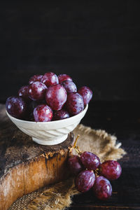 Close-up of cherries on tree