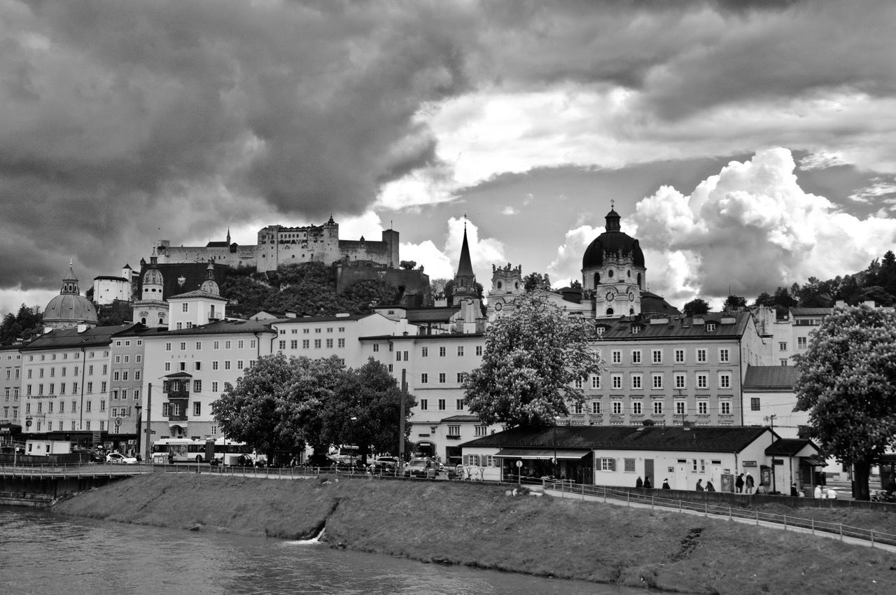 CITYSCAPE AGAINST CLOUDY SKY