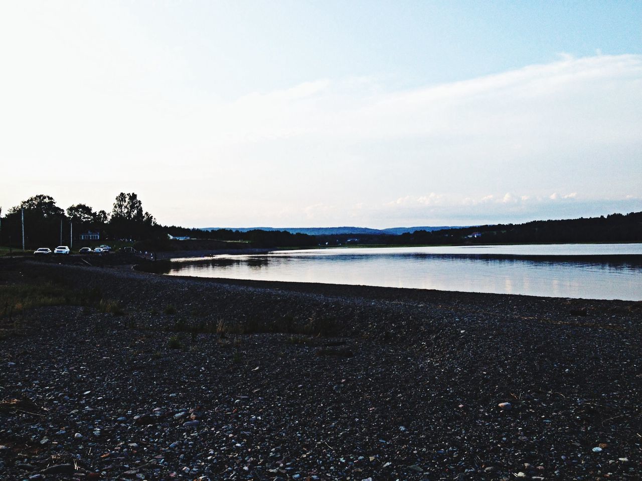 water, tranquil scene, tranquility, sea, sky, scenics, beach, beauty in nature, nature, shore, sand, lake, idyllic, calm, horizon over water, tree, the way forward, outdoors, road, remote